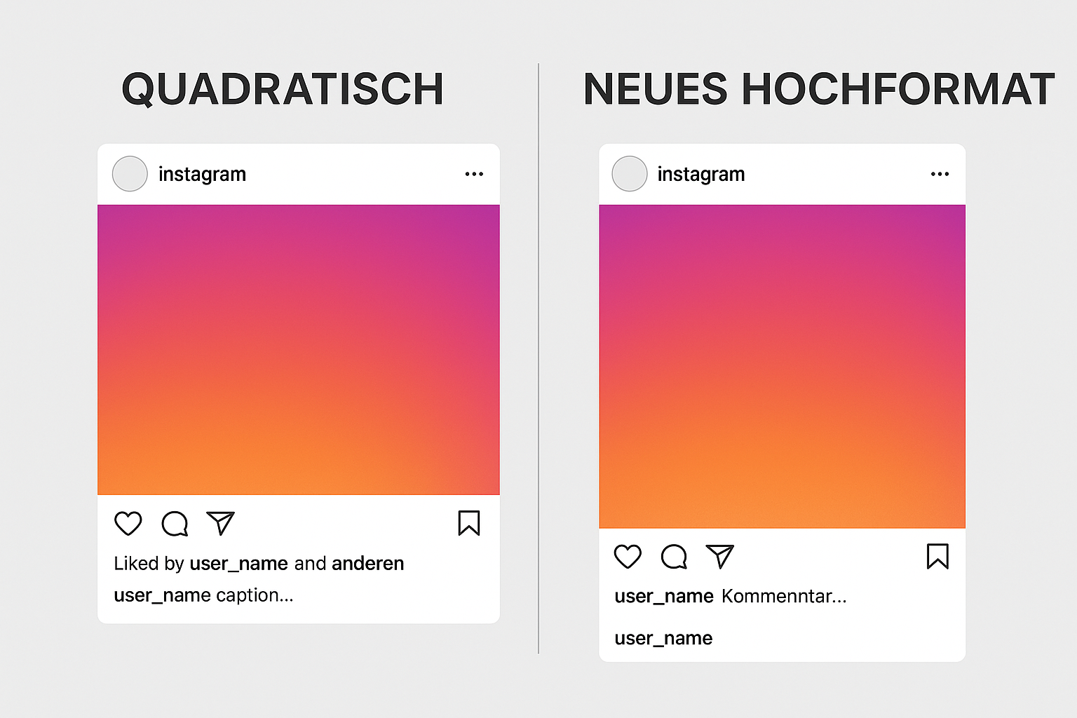 quadratisch vs. Hochformat - Media Life
