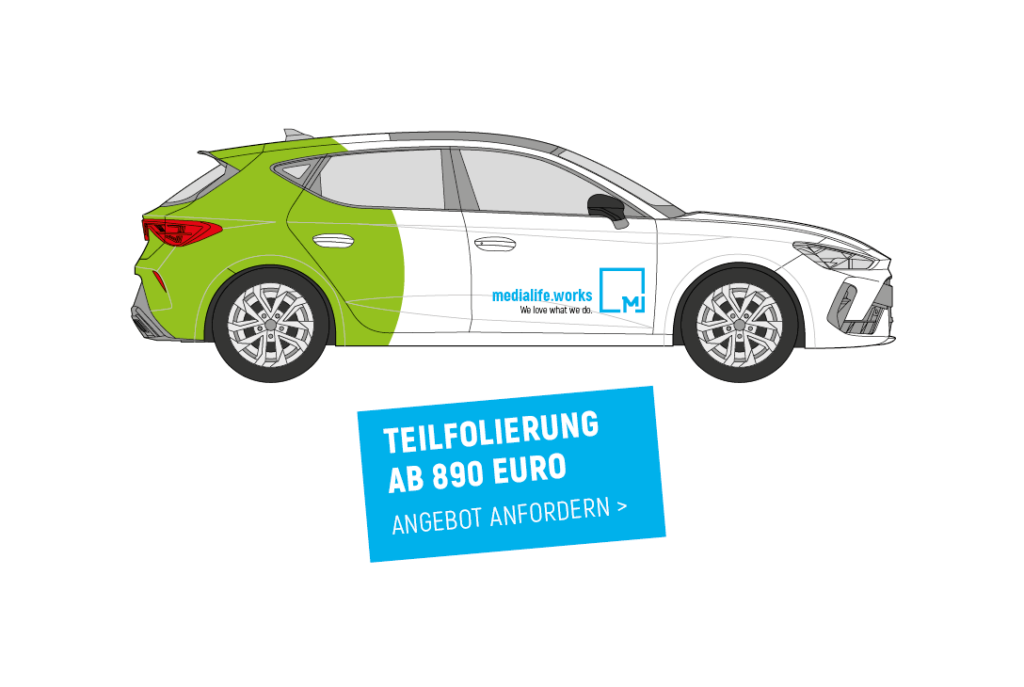 Fahrzeugfolierung Preise Teilfomierung 1